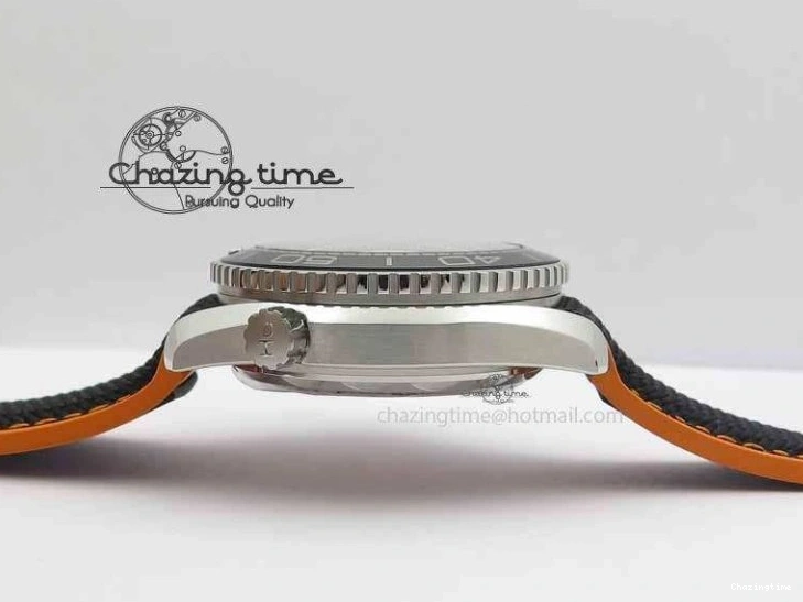 0417 Resilient Planet Ocean 2016 43.5mm SS OM 1:1 Best Edition Black Dial On Black Nylon Strap A 8167